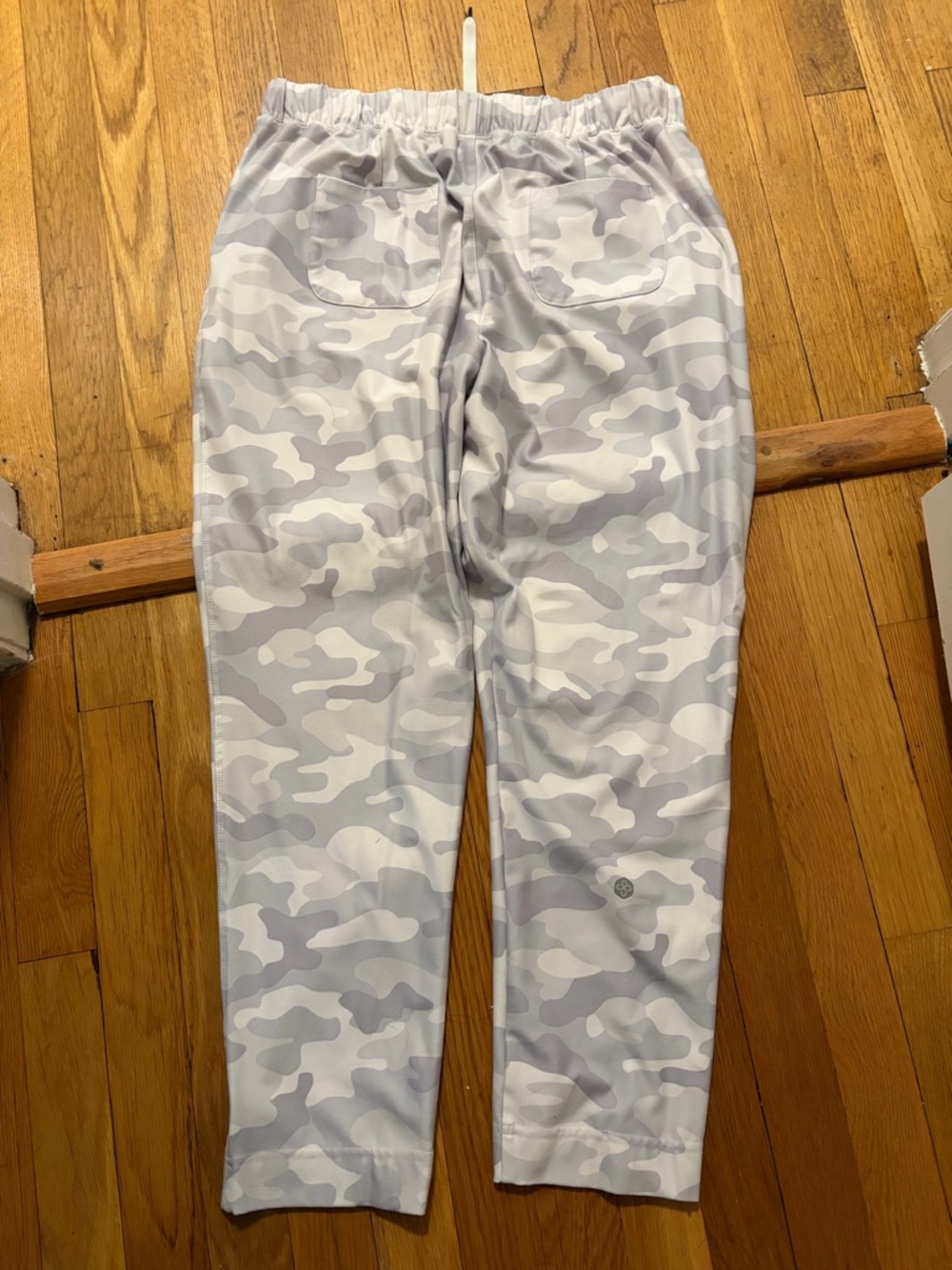 Scorpio Sol Light Gray Athletic Shorts with Logo Tape